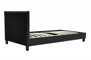 pak-006-000014-3 ΚΡΕΒΑΤΙ NEVIL PAKOWORLD ΜΟΝΟ 100X200 PU ΧΡΩΜΑ ΜΑΥΡΟ ΜΑΤ