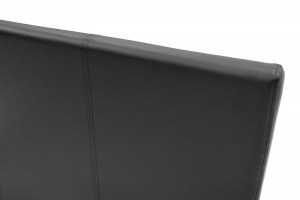 pak-006-000014-4 ΚΡΕΒΑΤΙ NEVIL PAKOWORLD ΜΟΝΟ 100X200 PU ΧΡΩΜΑ ΜΑΥΡΟ ΜΑΤ