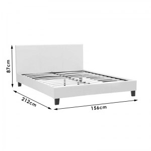 pak-006-000015-6 ΚΡΕΒΑΤΙ NEVIL PAKOWORLD ΔΙΠΛΟ 150X200 PU ΧΡΩΜΑ ΜΑΥΡΟ ΜΑΤ ΜΕ ΑΝΑΤΟΜΙΚΕΣ ΤΑΒΛΕΣ