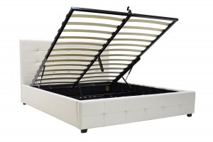 pak-006-000016-1 ΚΡΕΒΑΤΙ ROI PAKOWORLD ΔΙΠΛΟ 160X200 PU ΛΕΥΚΟ ΜΑΤ + ΑΠΟΘΗΚΕΥΤΙΚΟ ΧΩΡΟ