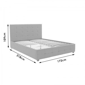 pak-006-000016-8 ΚΡΕΒΑΤΙ ROI PAKOWORLD ΔΙΠΛΟ 160X200 PU ΛΕΥΚΟ ΜΑΤ + ΑΠΟΘΗΚΕΥΤΙΚΟ ΧΩΡΟ