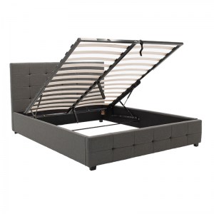 pak-006-000018-1 ΚΡΕΒΑΤΙ ROI PAKOWORLD ΔΙΠΛΟ 160X200 ΥΦΑΣΜΑ ΑΝΘΡΑΚΙ + ΑΠΟΘΗΚΕΥΤΙΚΟ ΧΩΡΟ