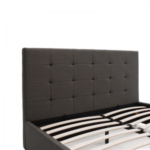 pak-006-000018-4 ΚΡΕΒΑΤΙ ROI PAKOWORLD ΔΙΠΛΟ 160X200 ΥΦΑΣΜΑ ΑΝΘΡΑΚΙ + ΑΠΟΘΗΚΕΥΤΙΚΟ ΧΩΡΟ