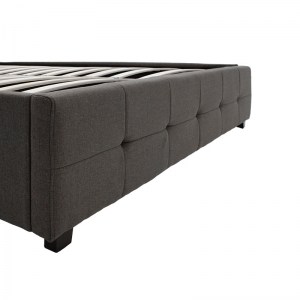pak-006-000018-6 ΚΡΕΒΑΤΙ ROI PAKOWORLD ΔΙΠΛΟ 160X200 ΥΦΑΣΜΑ ΑΝΘΡΑΚΙ + ΑΠΟΘΗΚΕΥΤΙΚΟ ΧΩΡΟ