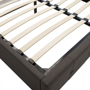 pak-006-000018-8 ΚΡΕΒΑΤΙ ROI PAKOWORLD ΔΙΠΛΟ 160X200 ΥΦΑΣΜΑ ΑΝΘΡΑΚΙ + ΑΠΟΘΗΚΕΥΤΙΚΟ ΧΩΡΟ