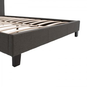 pak-006-000020-5 ΚΡΕΒΑΤΙ NEVIL PAKOWORLD ΔΙΠΛΟ 150X200 ΜΕ ΥΦΑΣΜΑ ΧΡΩΜΑ ΑΝΘΡΑΚΙ
