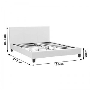 pak-006-000020-7 ΚΡΕΒΑΤΙ NEVIL PAKOWORLD ΔΙΠΛΟ 150X200 ΜΕ ΥΦΑΣΜΑ ΧΡΩΜΑ ΑΝΘΡΑΚΙ