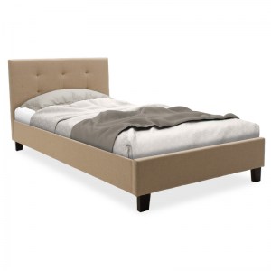 pak-006-000035 ΚΡΕΒΑΤΙ MAGO PAKOWORLD ΜΟΝΟ ΥΦΑΣΜΑ ΕΚΡΟΥ 100X200ΕΚ