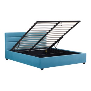 pak-006-000049-3 ΚΡΕΒΑΤΙ MOLITO PAKOWORLD ΒΕΛΟΥΔΟ ΣΕ ΠΕΤΡΟΛ ΑΠΟΧΡΩΣΗ ΜΕ ΑΠΟΘΗΚΕΥΤΙΚΟ ΧΩΡΟ160X200ΕΚ