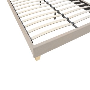 pak-006-000053-3 ΚΡΕΒΑΤΙ MAGO PAKOWORLD ΥΦΑΣΜΑ ΣΕ ΕΚΡΟΥ ΑΠΟΧΡΩΣΗ ΜΕ ΦΥΣΙΚΟ ΞΥΛΙΝΟ ΠΟΔΙ 140X200ΕΚ
