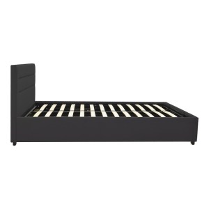pak-006-000057-2 ΚΡΕΒΑΤΙ MOLITO PAKOWORLD ΒΕΛΟΥΔΟ ΣΕ ΜΑΥΡΗ ΑΠΟΧΡΩΣΗ ΜΕ ΑΠΟΘΗΚΕΥΤΙΚΟ ΧΩΡΟ120X200ΕΚ