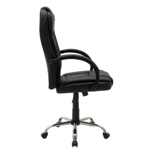 pak-015-000055-2 ΚΑΡΕΚΛΑ ΓΡΑΦΕΙΟΥ ΔΙΕΥΘΥΝΤΗ CARA PAKOWORLD PU ΧΡΩΜΑ ΜΑΥΡΟ