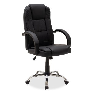 pak-015-000055 ΚΑΡΕΚΛΑ ΓΡΑΦΕΙΟΥ ΔΙΕΥΘΥΝΤΗ CARA PAKOWORLD PU ΧΡΩΜΑ ΜΑΥΡΟ