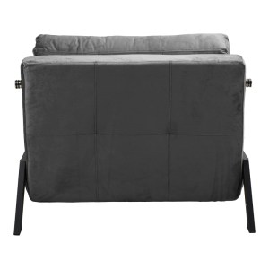 pak-024-000040-5 ΠΟΛΥΘΡΟΝΑ-ΚΡΕΒΑΤΙ FANCY PAKOWORLD ΥΦΑΣΜΑ ΒΕΛΟΥΔΟ ΣΕ ΑΝΘΡΑΚΙ ΑΠΟΧΡΩΣΗ ΚΑΙ ΠΟΔΙ ΜΑΥΡΟ ΜΕΤΑΛΛΟ 95X98X70ΕΚ