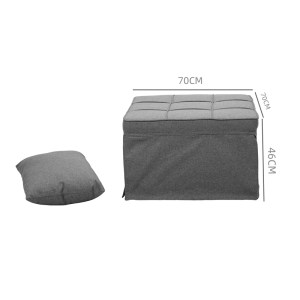 pak-024-000045-6 ΠΟΛΥΘΡΟΝΑ-ΚΡΕΒΑΤΙ GREJIO PAKOWORLD ΥΦΑΣΜΑ ΣΕ ΓΚΡΙ ΑΠΟΧΡΩΣΗ ΚΑ ΠΟΔΙ ΜΑΥΡΟ ΜΕΤΑΛΛΟ 70X70X45ΕΚ