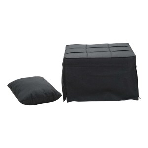 pak-024-000046-1 ΠΟΛΥΘΡΟΝΑ-ΚΡΕΒΑΤΙ GREJIO PAKOWORLD ΥΦΑΣΜΑ ΣΕ ΑΝΘΡΑΚΙ ΑΠΟΧΡΩΣΗ ΚΑ ΠΟΔΙ ΜΑΥΡΟ ΜΕΤΑΛΛΟ 70X70X45ΕΚ