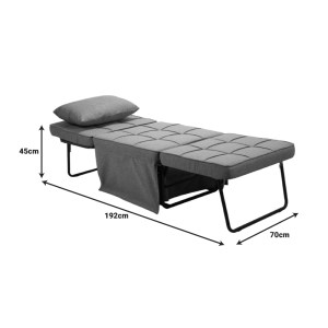 pak-024-000046-5 ΠΟΛΥΘΡΟΝΑ-ΚΡΕΒΑΤΙ GREJIO PAKOWORLD ΥΦΑΣΜΑ ΣΕ ΑΝΘΡΑΚΙ ΑΠΟΧΡΩΣΗ ΚΑ ΠΟΔΙ ΜΑΥΡΟ ΜΕΤΑΛΛΟ 70X70X45ΕΚ