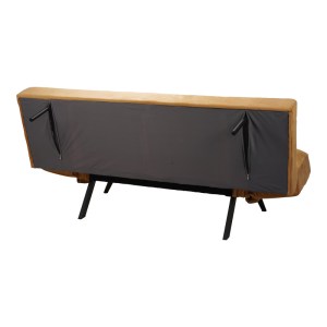 pak-024-000050-6 ΚΑΝΑΠΕΣ - ΚΡΕΒΑΤΙ 3ΘΕΣΙΟΣ FREDDO PAKOWORLD ΣΕ ΜΟΥΣΤΑΡΔΙ ΒΕΛΟΥΔΟ 181X81X86ΕΚ