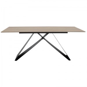 pak-029-000143-1 ΤΡΑΠΕΖΙ SABRINA PAKOWORLD SINTERED STONE SONOMA-ΜΑΥΡΟ 180X90X75ΕΚ