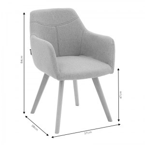 pak-029-000146-7 ΠΟΛΥΘΡΟΝΑ NASIMA PAKOWORLD ΥΦΑΣΜΑ ΓΚΡΙ-ΦΥΣΙΚΟ  57X58X84ΕΚ