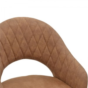 pak-029-000151-4 ΠΟΛΥΘΡΟΝΑ MACIE PAKOWORLD ΥΦΑΣΜΑ ΚΑΦΕ ANTIQUE-ΜΑΥΡΟ 58X50X85ΕΚ