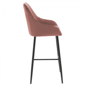 pak-029-000171-2 ΣΚΑΜΠΟ BAR PATRIN PAKOWORLD ΜΕΤΑΛΛΙΚΟ ΜΑΥΡΟ-ΒΕΛΟΥΔΟ ΣΑΠΙΟ ΜΗΛΟ