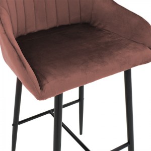 pak-029-000171-5 ΣΚΑΜΠΟ BAR PATRIN PAKOWORLD ΜΕΤΑΛΛΙΚΟ ΜΑΥΡΟ-ΒΕΛΟΥΔΟ ΣΑΠΙΟ ΜΗΛΟ