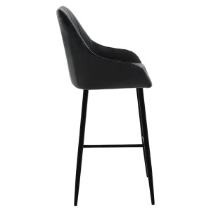 pak-029-000172-2 ΣΚΑΜΠΟ BAR PATRIN PAKOWORLD ΜΕΤΑΛΛΙΚΟ ΜΑΥΡΟ-ΒΕΛΟΥΔΟ ΜΑΥΡΟ