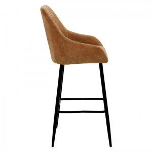 pak-029-000180-2 ΣΚΑΜΠΟ BAR EMPOWER PAKOWORLD ΜΕΤΑΛΛΙΚΟ ΜΑΥΡΟ-ΥΦΑΣΜΑ ANTIQUE ΚΑΦΕ