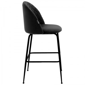 pak-029-000200-2 ΣΚΑΜΠΟ BAR KUDOS PAKOWORLD ΜΕΤΑΛΛΙΚΟ ΜΑΥΡΟ-ΒΕΛΟΥΔΟ ΜΑΥΡΟ