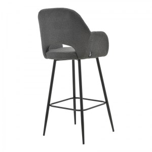 pak-029-000208-1 ΣΚΑΜΠΟ BAR RENISH PAKOWORLD ΜΠΟΥΚΛΕ ΓΚΡΙ-ΜΕΤΑΛΛΙΚΟ ΜΑΥΡΟ ΠΟΔΙ 51X57X114ΕΚ