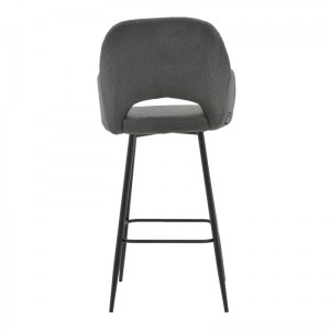 pak-029-000208-4 ΣΚΑΜΠΟ BAR RENISH PAKOWORLD ΜΠΟΥΚΛΕ ΓΚΡΙ-ΜΕΤΑΛΛΙΚΟ ΜΑΥΡΟ ΠΟΔΙ 51X57X114ΕΚ