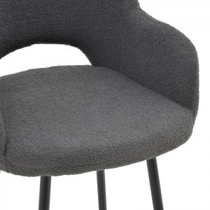 pak-029-000208-6 ΣΚΑΜΠΟ BAR RENISH PAKOWORLD ΜΠΟΥΚΛΕ ΓΚΡΙ-ΜΕΤΑΛΛΙΚΟ ΜΑΥΡΟ ΠΟΔΙ 51X57X114ΕΚ