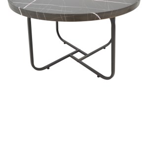 pak-029-000241-3 TΡΑΠΕΖΙΑ ΣΑΛΟΝΙΟΥ CRISMORY PAKOWORLD ΣΕΤ 2ΤΕΜ MDF ΣΕ ΑΠΟΧΡΩΣΗ ΜΑΥΡΟ ΜΑΡΜΑΡΟΥ ΚΑΙ ΜΑΥΡΑ ΜΕΤΑΛΛΙΚΑ ΠΟΔΙΑ