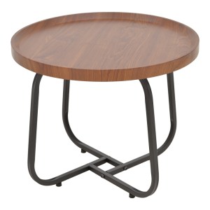 pak-029-000243-1 TΡΑΠΕΖΙΑ ΣΑΛΟΝΙΟΥ CRISMORY PAKOWORLD ΣΕΤ 2ΤΕΜ MDF ΣΕ ΚΑΦΕ ΑΠΟΧΡΩΣΗ ΚΑΙ ΜΑΥΡΑ ΜΕΤΑΛΛΙΚΑ ΠΟΔΙΑ