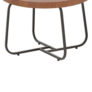 pak-029-000243-2 TΡΑΠΕΖΙΑ ΣΑΛΟΝΙΟΥ CRISMORY PAKOWORLD ΣΕΤ 2ΤΕΜ MDF ΣΕ ΚΑΦΕ ΑΠΟΧΡΩΣΗ ΚΑΙ ΜΑΥΡΑ ΜΕΤΑΛΛΙΚΑ ΠΟΔΙΑ