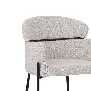pak-029-000252-5 ΠΟΛΥΘΡΟΝΑ TOLERSE INART ΜΠΕΖ ΥΦΑΣΜΑ-ΠΟΔΙ ΜΑΥΡΟ ΜΕΤΑΛΛΟ 58X57X80ΕΚ