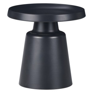 pak-029-000269 ΒΟΗΘΗΤΙΚΟ ΤΡΑΠΕΖΙ GINOZE INART ΜΑΥΡΟ ΜΕΤΑΛΛΟ Φ50X50ΕΚ