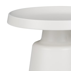 pak-029-000271-1 ΒΟΗΘΗΤΙΚΟ ΤΡΑΠΕΖΙ GINOZE INART ΛΕΥΚΟ ΜΕΤΑΛΛΟ Φ50X50ΕΚ