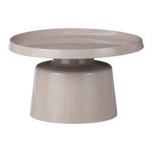 pak-029-000274 ΒΟΗΘΗΤΙΚΟ ΤΡΑΠΕΖΙ GINOZE INART CAPPUCCINO ΜΕΤΑΛΛΟ Φ70X40ΕΚ