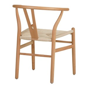 pak-029-000285-1 ΚΑΡΕΚΛΑ WISHBONE PAKOWORLD RUBBERWOOD-ΣΧΟΙΝΙ ΣΕ ΦΥΣΙΚΗ ΑΠΟΧΡΩΣΗ 50X51X80ΕΚ