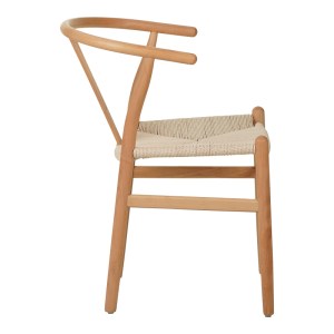 pak-029-000285-2 ΚΑΡΕΚΛΑ WISHBONE PAKOWORLD RUBBERWOOD-ΣΧΟΙΝΙ ΣΕ ΦΥΣΙΚΗ ΑΠΟΧΡΩΣΗ 50X51X80ΕΚ