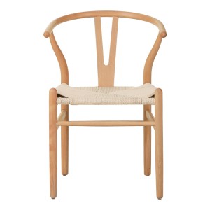 pak-029-000285-3 ΚΑΡΕΚΛΑ WISHBONE PAKOWORLD RUBBERWOOD-ΣΧΟΙΝΙ ΣΕ ΦΥΣΙΚΗ ΑΠΟΧΡΩΣΗ 50X51X80ΕΚ