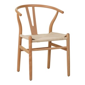 pak-029-000285 ΚΑΡΕΚΛΑ WISHBONE PAKOWORLD RUBBERWOOD-ΣΧΟΙΝΙ ΣΕ ΦΥΣΙΚΗ ΑΠΟΧΡΩΣΗ 50X51X80ΕΚ