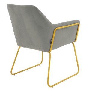 pak-029-000287-1 ΠΟΛΥΘΡΟΝΑ MIRA PAKOWORLD ΒΕΛΟΥΔΟ ΓΚΡΙ-ΧΡΥΣΟ 65X69X86ΕΚ