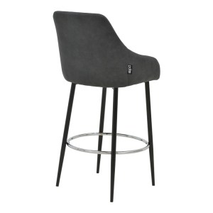 pak-029-000288-1 ΣΚΑΜΠΟ BAR PATRIN PAKOWORLD ΑΝΘΡΑΚΙ PU-ΠΟΔΙ ΜΕΤΑΛΛΟ ΣΕ ΜΑΥΡΗ ΑΠΟΧΡΩΣΗ
