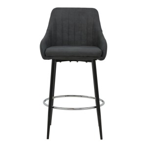 pak-029-000288-3 ΣΚΑΜΠΟ BAR PATRIN PAKOWORLD ΑΝΘΡΑΚΙ PU-ΠΟΔΙ ΜΕΤΑΛΛΟ ΣΕ ΜΑΥΡΗ ΑΠΟΧΡΩΣΗ