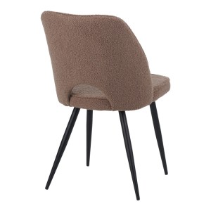 pak-029-000290-1 ΚΑΡΕΚΛΑ RENISH PAKOWORLD ΜΠΟΥΚΛΕ ΥΦΑΣΜΑ ΣΕ CAPPUCCINO ΑΠΟΧΡΩΣΗ ΜΕ ΜΑΥΡΑ ΜΕΤΑΛΛΙΚΑ ΠΟΔΙΑ 61X47X91.5ΕΚ