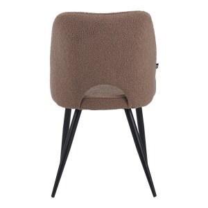 pak-029-000290-4 ΚΑΡΕΚΛΑ RENISH PAKOWORLD ΜΠΟΥΚΛΕ ΥΦΑΣΜΑ ΣΕ CAPPUCCINO ΑΠΟΧΡΩΣΗ ΜΕ ΜΑΥΡΑ ΜΕΤΑΛΛΙΚΑ ΠΟΔΙΑ 61X47X91.5ΕΚ