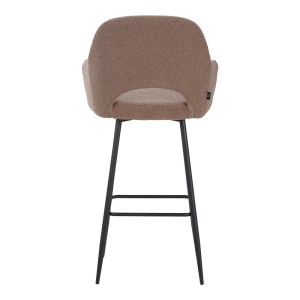 pak-029-000292-4 ΣΚΑΜΠΟ ΜΠΑΡ RENISH PAKOWORLD ΜΠΟΥΚΛΕ ΥΦΑΣΜΑ ΣΕ CAPPUCCINO ΑΠΟΧΡΩΣΗ ΜΕ ΜΑΥΡΑ ΜΕΤΑΛΛΙΚΑ ΠΟΔΙΑ 51X57X114ΕΚ
